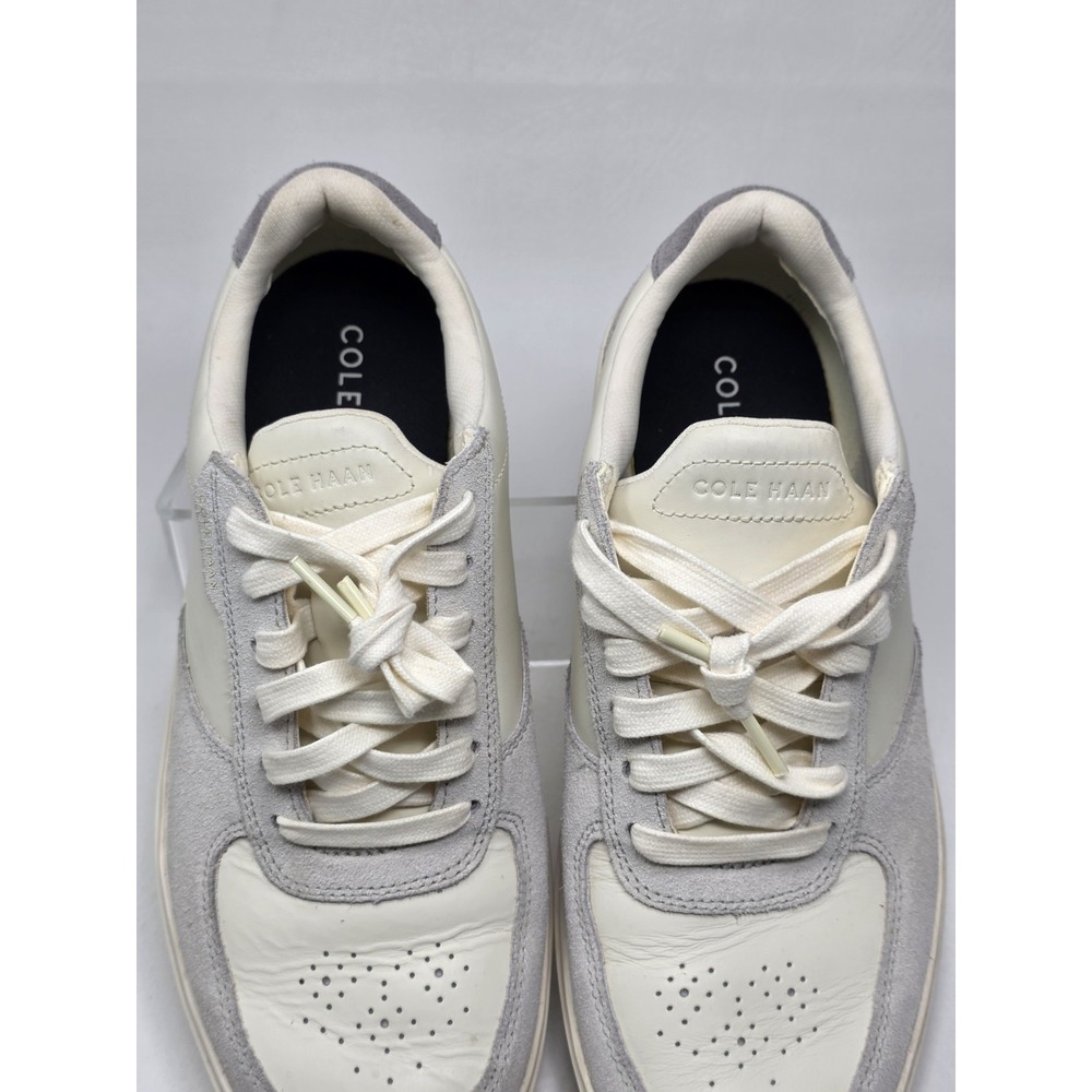 COLE HAAN Grand Crosscourt Mens Size 9 M White Gray Suede Sneakers C38992 - Picture 9 of 10